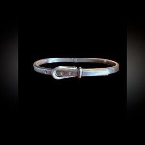 Sterling Silver 925 Mexico Buckle Bracelet CII Adjustable 6-7”